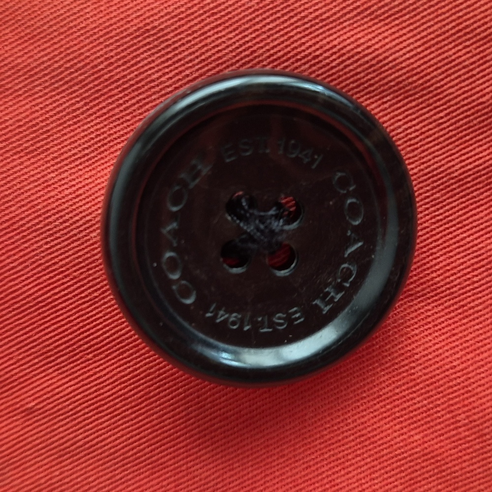 Coach Orange And Black Patterned Jacket - image 8